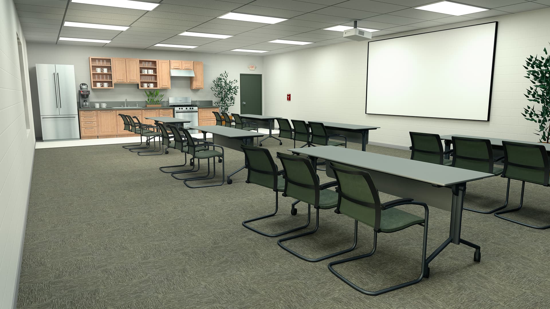 Creative Office Space with Drawing Table